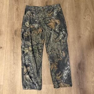 Y2K Mossy Oak Hunting Camo Trousers -Size L